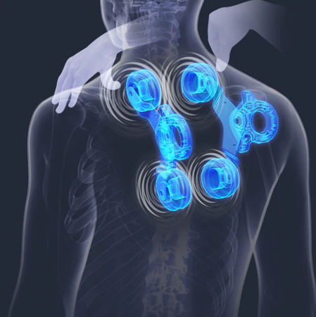 Массажное кресло iMassage Hybrid Blue/Beige Массажное кресло iMassage Hybrid Blue/Beige