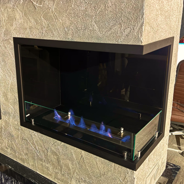 Угловой встраиваемый биокамин Firezo L'angolo Destro 800